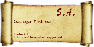 Saliga Andrea névjegykártya