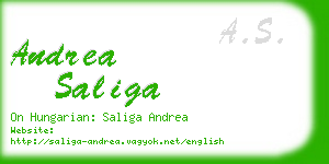 andrea saliga business card